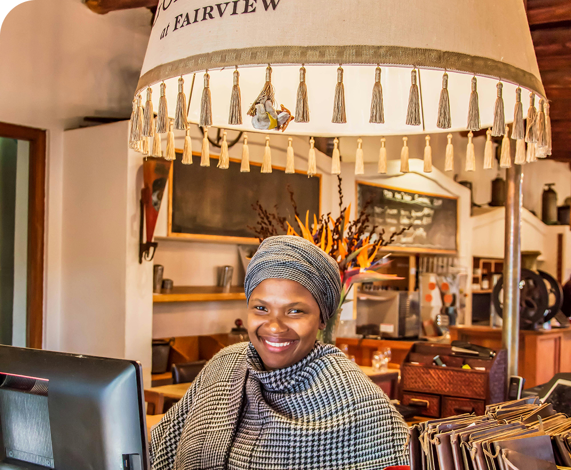 Business owner in their store