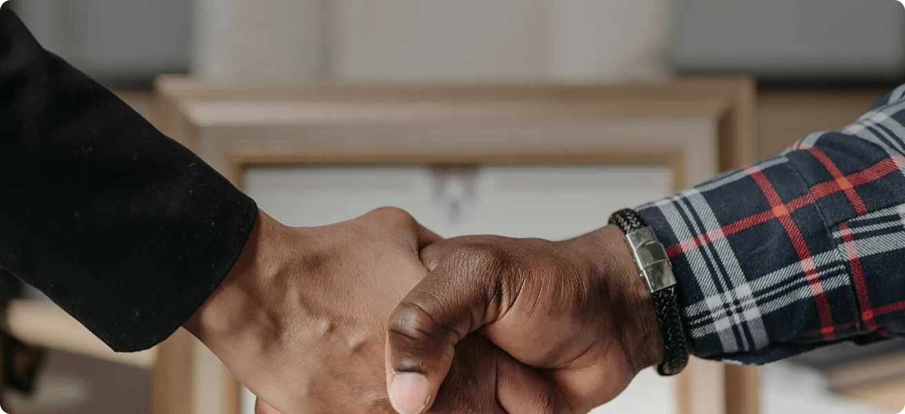 Business handshake representing trust and partnership